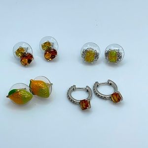 Bomb Party Earrings 4 SETS OF EARRINGS-BRAND NEW never worn NO BOX